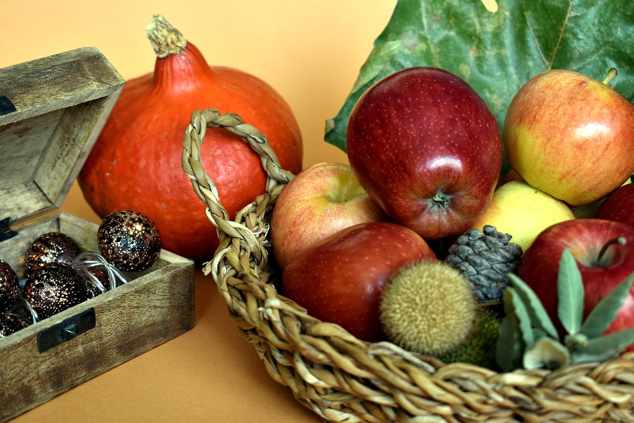 Äpfel, Obst, Obstkorb, Korb, Herbst, fallen, Lebensmittel, gesund, reif, Stillleben, Obstkorb, Obstkorb, Obstkorb, Obstkorb